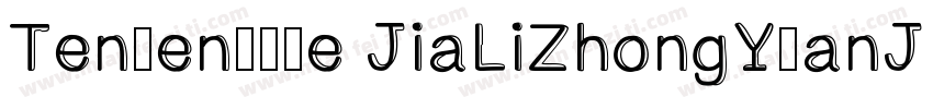 Tensentype JiaLiZhongYuanJF Regular字体转换